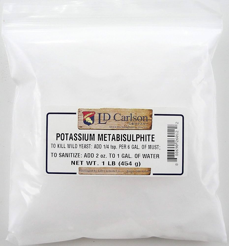 Metalbisulfito de Potasio (Potassium Metabisulfite) - 4oz